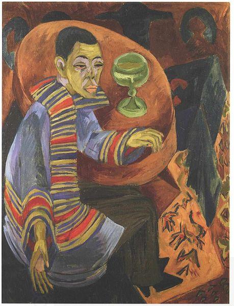 Ernst Ludwig Kirchner The drinker - selfportrait China oil painting art